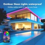 20FT Waterproof RGB Neon Rope Lights with Remote
