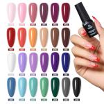 25 Color Gel Nail Polish Set for Summer Fun