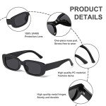 Trendy Y2K Retro Rectangle Sunglasses UV400