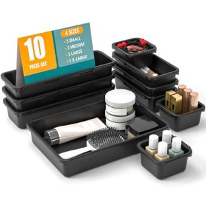 10-Piece Drawer Organizer Set with Non-Slip Dividers