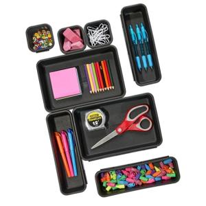 8-Piece Interlocking Drawer Organizer Set