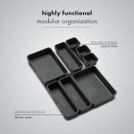 8-Piece Interlocking Drawer Organizer Set