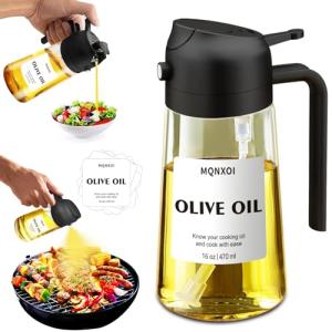 2 in 1 Glass Oil Sprayer & Dispenser, 470ml
