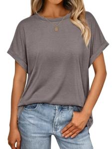 Trendy Oversized Short Sleeve Casual Top