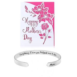 Engraved Gratitude Bracelet for Mom's Special Days