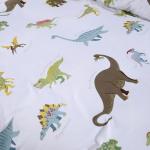 White Dinosaur Toddler Pillowcases - 2 Pack