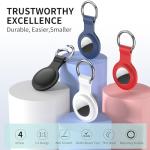 Silicone AirTag Keychain Holders - 4 Pack