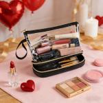 Clear Travel Makeup Bag - TSA Approved Organizer