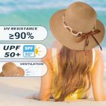 Wide Brim Sun Hat for Women - Khaki