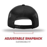 Solid Black Adjustable Snapback Trucker Cap