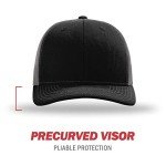 Black/Charcoal Adjustable Snapback Trucker Cap