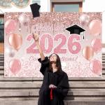 Pink Graduation Decorations for Class of 2025