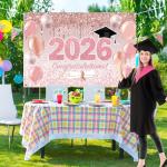Pink Graduation Decorations for Class of 2025