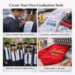 Plain Graduation Stole for Class of 2024 & 2025