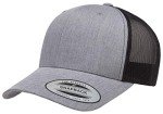 Retro Trucker Hat - Heather/Black, One Size