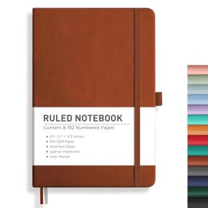 A5 Lined Journal Notebook with 192 Pages