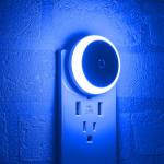 2 Pack Blue LED Night Light with Smart Sensor