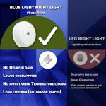 2 Pack Blue LED Night Light with Smart Sensor