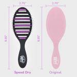Speed Dry Detangling Hair Brush - Black