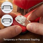 Red Stapler with 1000 Staples for Office