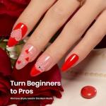 Beetles 6-Color Pink Gel Nail Polish Set