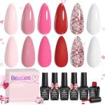 Beetles 6-Color Pink Gel Nail Polish Set
