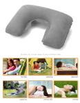 3-Pack Inflatable Travel Pillows for Support