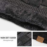 Warm Black Slouchy Beanie for Men