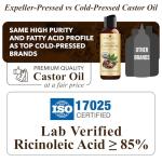 Organic Castor Oil - 4 Fl Oz for Hair Growth