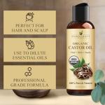 Organic Castor Oil - 4 Fl Oz for Hair Growth