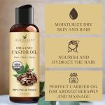 Organic Castor Oil - 4 Fl Oz for Hair Growth
