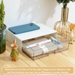 Clear Plastic Desk Organizer for Office Supplies