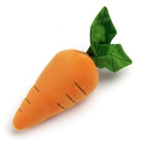 Durable Plush Dog & Cat Squeaky Toy - Carrot