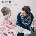 Warm Black Slouchy Beanie for Men