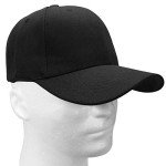 Black Adjustable Baseball Cap for All Seasons