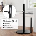 Black Stainless Steel Paper Towel Holder for Kitchen