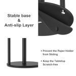 Black Stainless Steel Paper Towel Holder for Kitchen