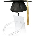 Graduation Cap Headband - Clear Hair Accessory