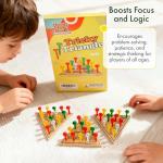 Wooden Triangle Peg Board Game - 3 Pack