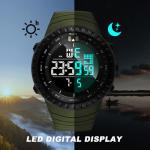 Men's Waterproof Military Sports Watch with LED Display