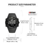Men's Waterproof Military Sports Watch with LED Display