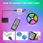 100ft Color Changing LED Strip Lights with Remote
