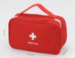 Compact Red First Aid Kit Bag for Travel