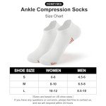 Honeysea Womens Ankle Socks - Womens No Show Socks White Socks Women Black Socks for Women Low Cut Socks Women Socks for Men, BK W M