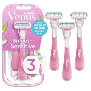 Gillette Venus Sensitive Disposable Razors - 3 Pack