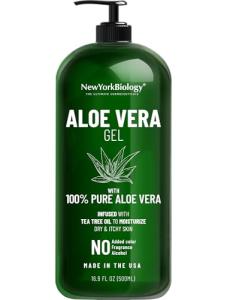 Aloe Vera Gel with Tea Tree Oil – 16.9 Oz
