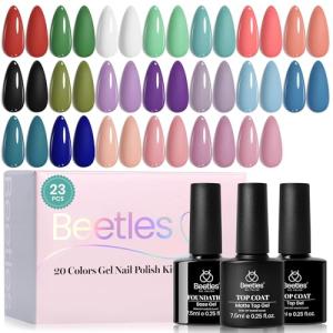 23-Piece Gel Nail Polish Set - 20 Colors
