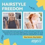 1500 Clear Elastic Hair Bands for Kids