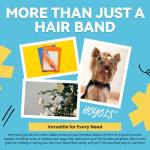 1500 Clear Elastic Hair Bands for Kids