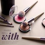 18-Piece Makeup Brush Set with Black Case